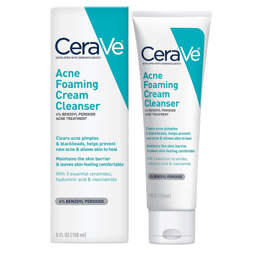 Acne foaming cream deals cleanser